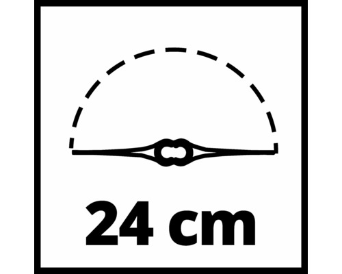 Symbol pro pracovní šířku 24 centimetrů