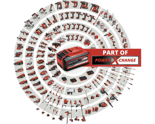 Akumulátor Einhell Power X-Change s různým elektrickým nářadím