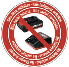 Symbol: Baterie a nabíječka nejsou součástí balení