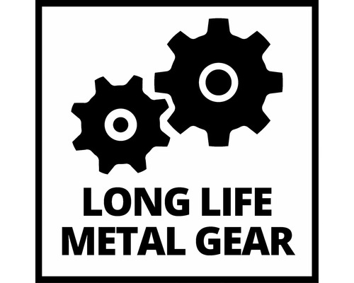 Symbol dlouhé životnosti díky kovovému převodu