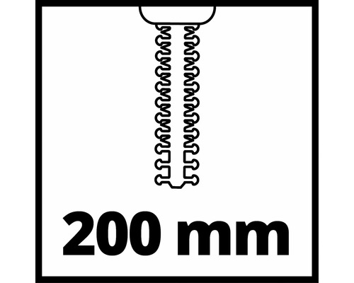 Symbol pro délku řezu 200 milimetrů