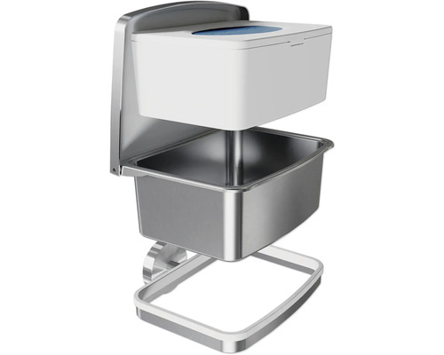 Nástěnný koš na pleny s kovovou nádobou