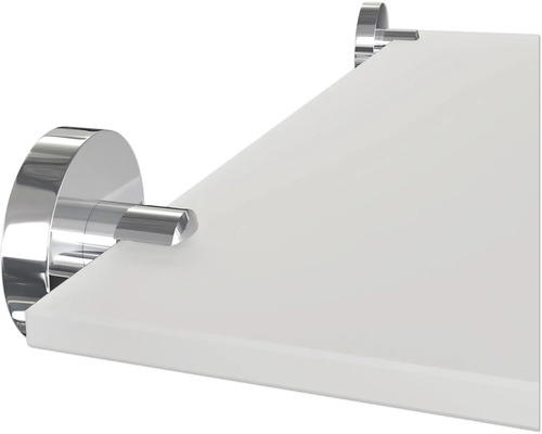 Skleněná nástěnná police s držáky