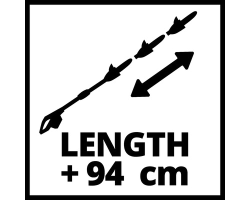 Symbol prodloužení o 94 centimetrů