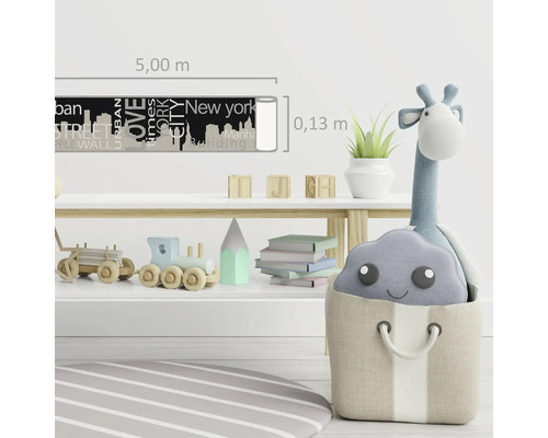 Samolepka na zeď s panoramatem New Yorku, rozměry 5,00 m x 0,13 m