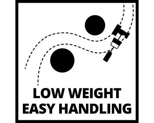 Symbol nízké hmotnosti a snadné manipulace