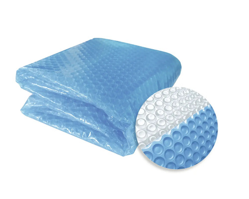 Složená plachta na bazén z bublinkové fólie