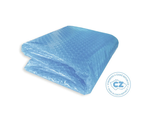 Balená bazénová plachta s bublinkovou fólií a pečetí původu