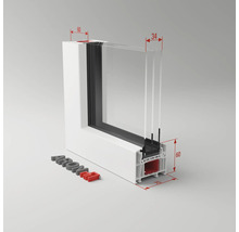 Plastové okno fixní zasklení ARON Basic bílé 1200 x 1000 mm (neotevíratelné)-thumb-1