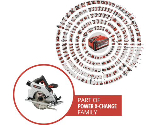 Obrázek ruční okružní pily jako součást řady Power X-Change