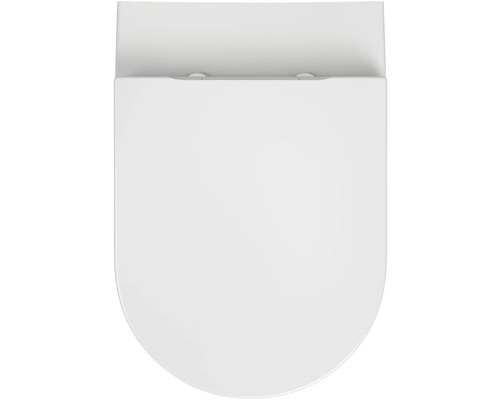 WC sedátko z sanitární keramiky, pohled shora