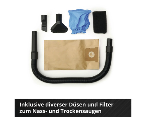 Sada příslušenství pro mokré suché vysavače s tryskami, filtry a sáčky do vysavače