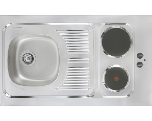 Dřez se dvěma plotýnkami