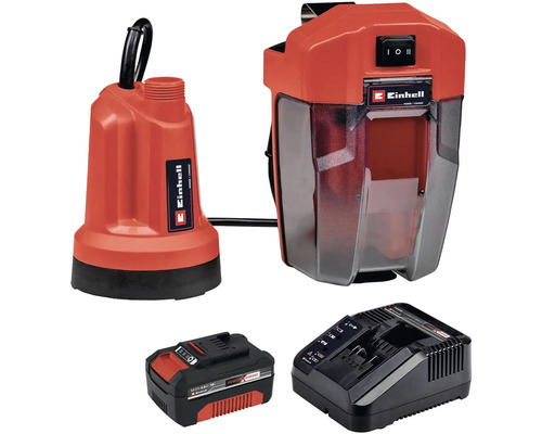 Einhell Akumulátorové kalové čerpadlo s akumulátorem, nabíječkou a boxem na nářadí