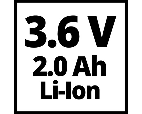 Informace o 3.6 V 2.0 Ah lithium-iontové baterii