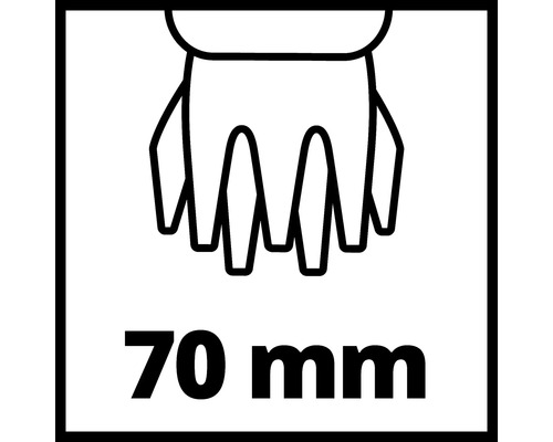 Symbol pro hloubku řezu 70 milimetrů