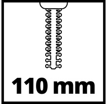 Délka řezu 110 milimetrů