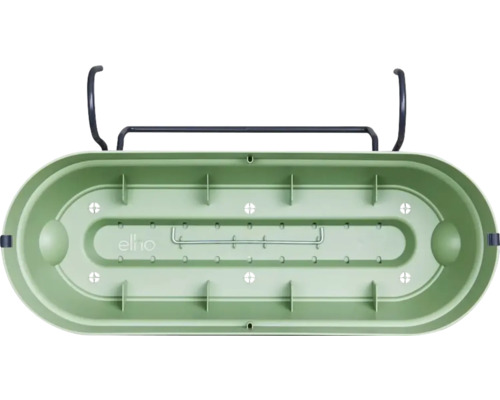 Zelený truhlík s držákem na balkon