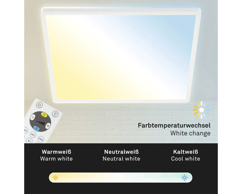 LED stropní svítidlo se změnou barvy a dálkovým ovládáním pro ovládání barvy světla
