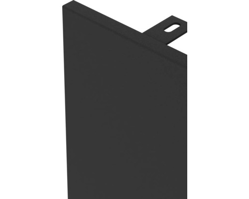 Detailní pohled na černou desku s montážním držákem