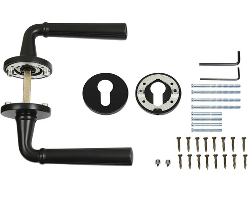 Sada kliky ke dveřím s upevňovacím materiálem