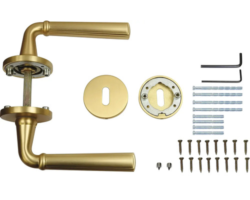 Sada kliky ke dveřím s příslušenstvím pro montáž