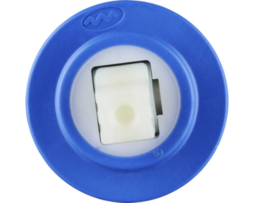 Modrá vložka vodního filtru s bílým vnitřkem