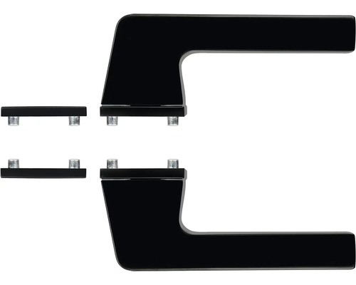 Černá sada interiérových dveří s kováním