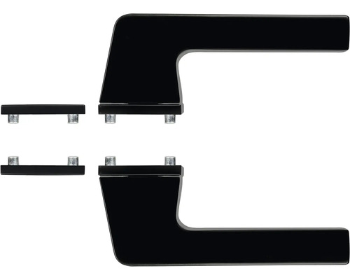 Sada kliky ke dveřím s rozetami z kovu