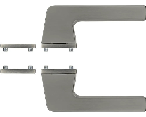 Kovová klika ke dveřím s rozetami