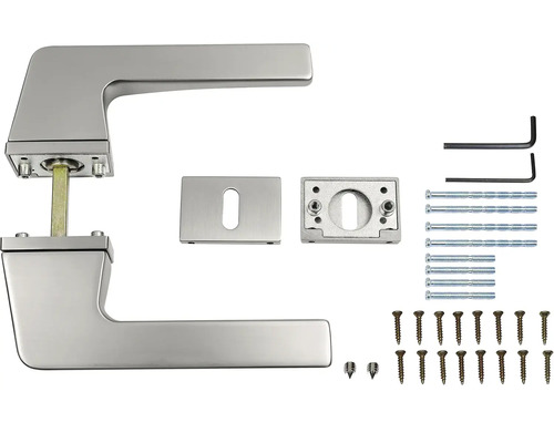 Sada kliky ke dveřím s upevňovacím materiálem