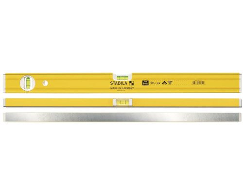Žlutá vodováha Stabila s hliníkovým profilem