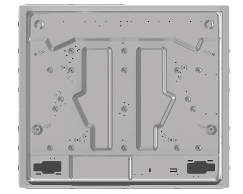Zadní pohled na varnou desku s upevňovacími body