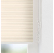 Detail béžové plisované žaluzie s ovládáním