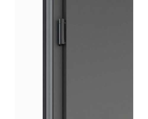 Detail dveří s dveřním závěsem