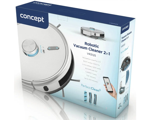 Balení robotického vysavače 2 v 1 Concept VR3125