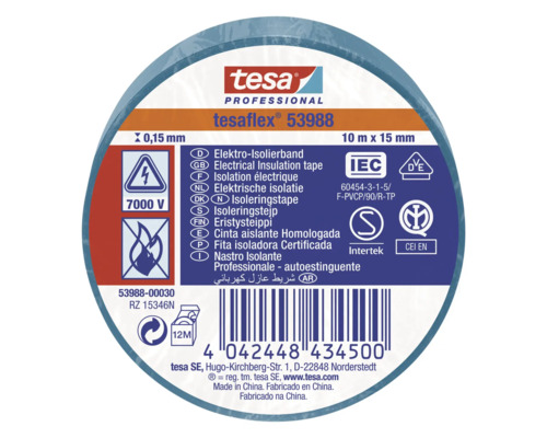 Tesa Professional tesaflex 53988 Elektroizolační páska, 10 m x 15 mm