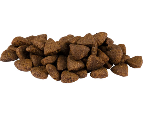 Hnědé trojúhelníkové suché krmivo pro psy