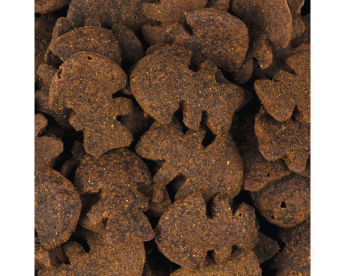 Detailní pohled na suché krmivo ve tvaru ježka