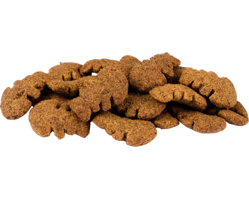 Hromada psích sušenek ve tvaru medvídka