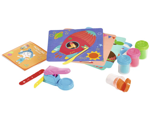 Sada modelovací hmoty s nástroji, formami a instruktážní brožurou