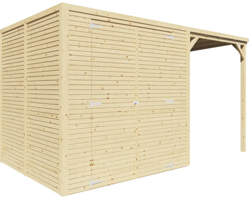 Zahradní domek s přístavbou z dřeva