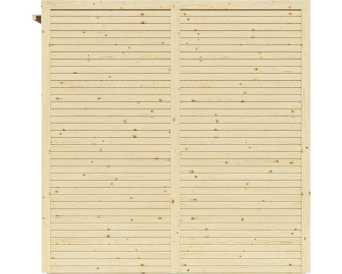 Dřevěná stěna s vodorovnými prkny