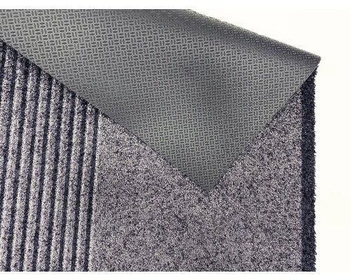 Rohožka s žebrovaným povrchem a protiskluzovou spodní stranou