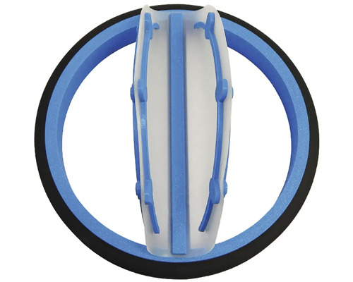 Ortéza na nohu s modrým rámem