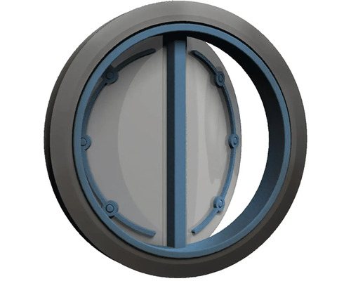 Kulatá zpětná klapka pro ventilační systémy