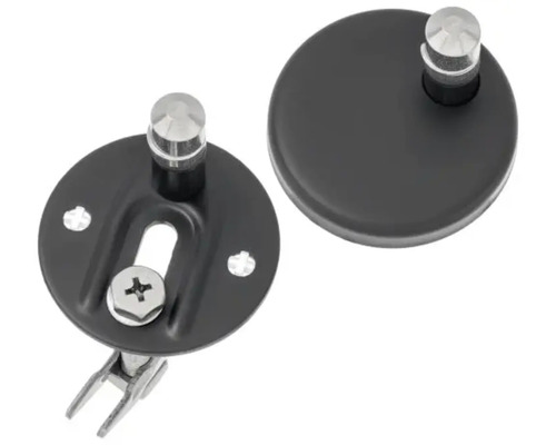 Upevnění záchodového sedátka z kovu, dva kusy