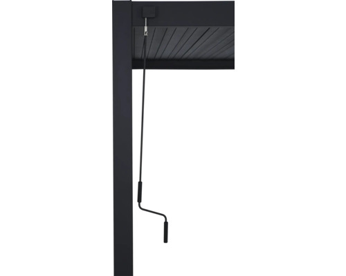 Detail pergoly s klikovým mechanismem