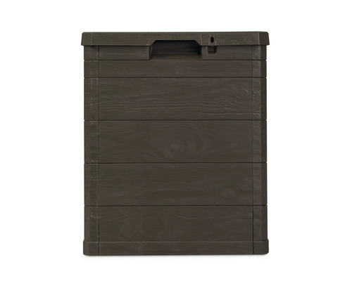 Hnědý zahradní box s designem dřeva