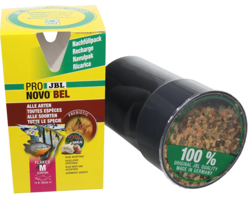 JBL Novo Bel krmivo pro ryby náhradní balení s česnekem pro všechny druhy ryb